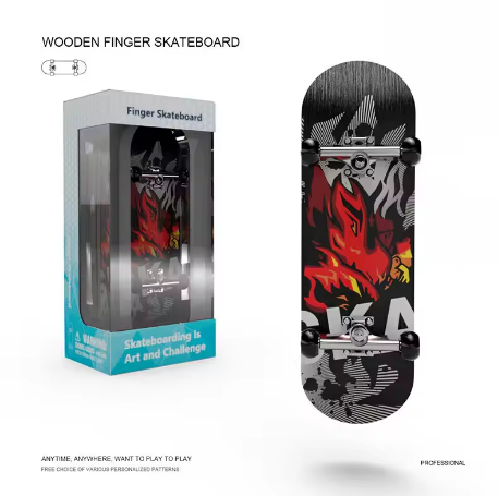 Mini Finger Skateboard Puzzle Toy Stress Reliever Hobby