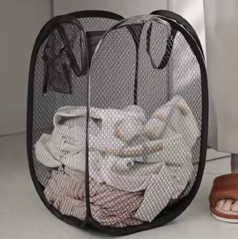 Laundry basket, foldable dirty clothes storage basket, large storage basket
