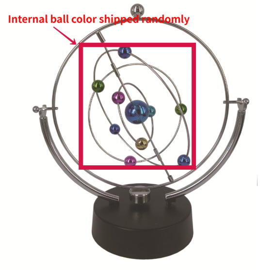 Rotation Perpetual Motion Swing Celestial Globe – Kinetic Orbital Pendulum Home Decor