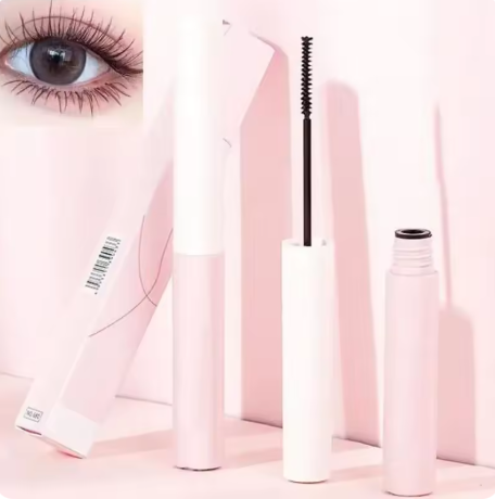 Long-Lash Mascara for Women - Waterproof Black Eyelashes, Korean Silky Extension Makeup