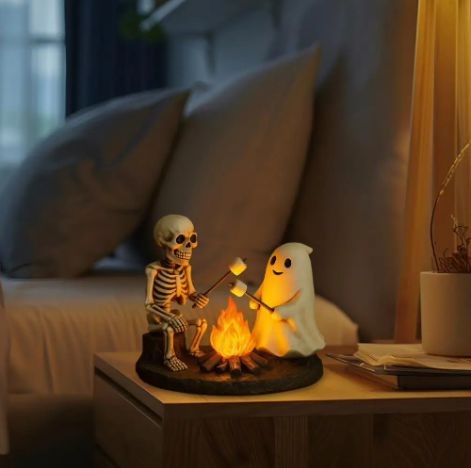 (🎃Season limited!) Skull & Ghost Bonfire Night Light