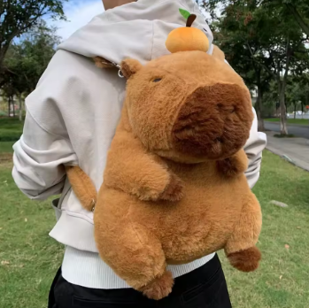 Capybara doll character shape bag backpack