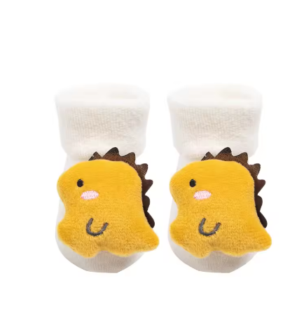 Newborn Christmas Baby Socks - Non-Slip Cotton Toddler Short Socks for Boys and Girls