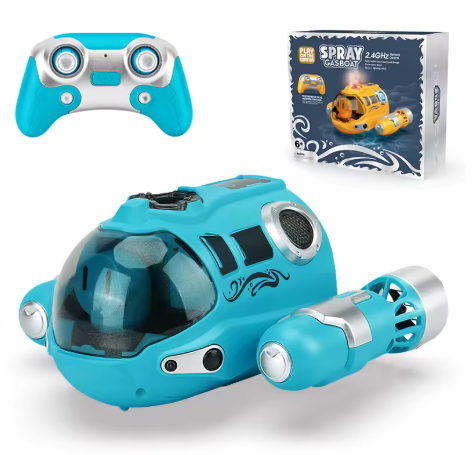 2.4GHz RC Boat - Waterproof Spray Function, Remote Control Boat for Pool/Bathtub, Kids Gift