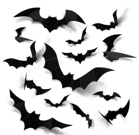 (🎃Season limited!) Halloween 3D Bat Wall Decoration Black PVC Sticker Interior Props