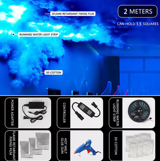 DIY Thunder Cloud LED Strip Light