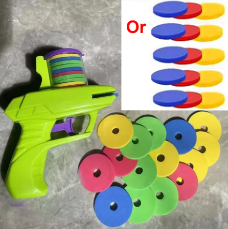 Kids Bubble Disc Launcher Gun β For Outdoor Play and Parent-Child Interaction