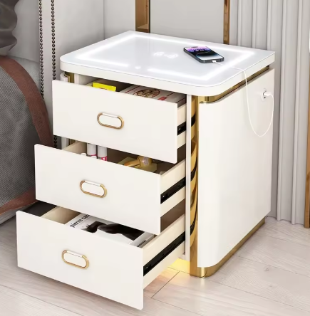 Nordic style bedside tables, luxurious drawer nightstands, and unique design furniture