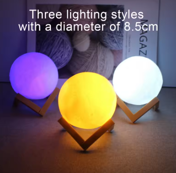 LED Moon Light Galaxy Light, Moon Night Light, Bedroom Decoration Indoor Lighting