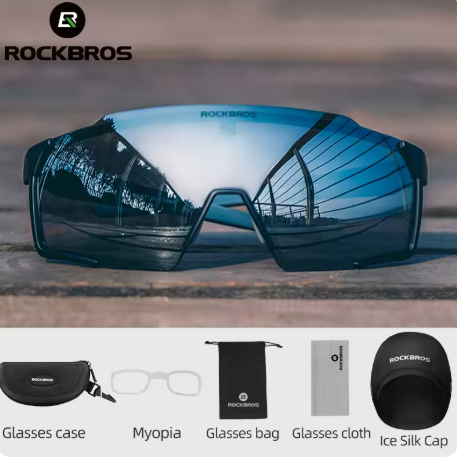 ROCKBROS Cycling Goggles – Polarized/Photochromic Lenses, Sports Sunglasses for Men and Women