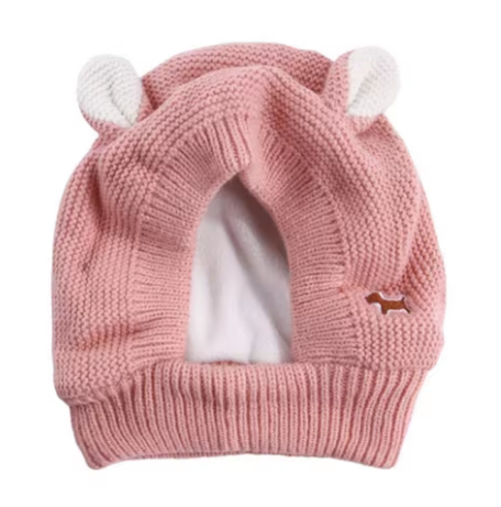 Dog Soundproof Knit Earmuffs for Noise and Anxiety Relief and Warmth for Winter