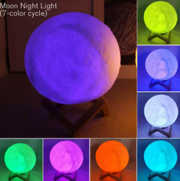 LED Moon Light Galaxy Light, Moon Night Light, Bedroom Decoration Indoor Lighting