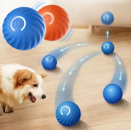 Smart Dog Toy Ball – USB Charging, Auto Moving & Jumping, Pet Interactive Toy