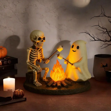 (🎃Season limited!) Skull & Ghost Bonfire Night Light