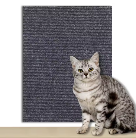 Self-adhesive carpet cat scratch board for sofa and wall protection and nail care