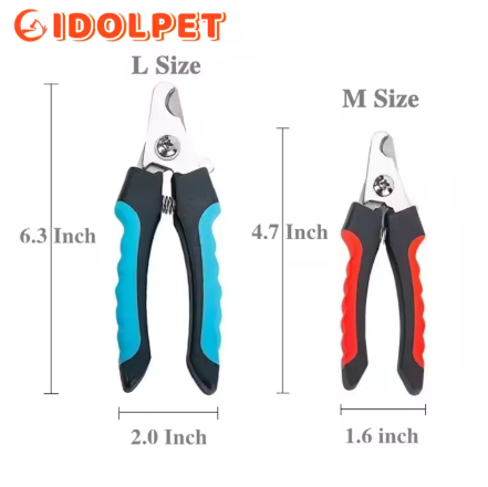Dog/Cat Nail Clippers - Safety Guard Stainless Steel Pet Nail Care Scissors