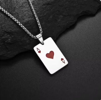 Poker Card Chain Necklace