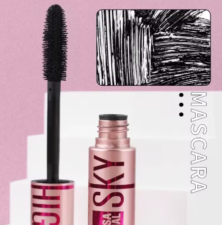 Long-Lash Mascara for Women - Waterproof Black Eyelashes, Korean Silky Extension Makeup