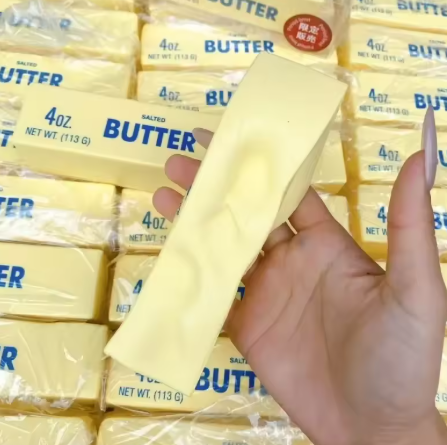 Antistress Butter Stick Squishy Toy, Cheese Stick Stress Relief Toy