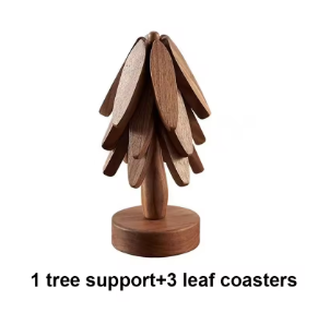 Walnut Wood Heat Resistant Insulation Pad Table Set