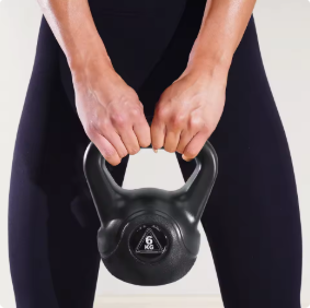 Black Kettlebell Hand Grip Handle Home Training Crossfit Dumbbell Weight Exercise