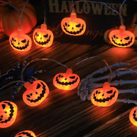 (🎃Season limited!) Halloween LED Pumpkin/Ghost Lights Indoor/Outdoor Decorative String Lamps