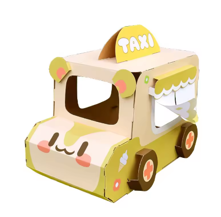 Animal City Taxi Cat House Scratch Board Integrated Cardboard House, Cat and Dog Nest