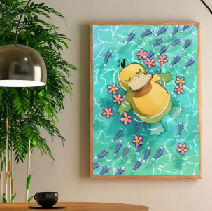 P-Psyduck Poster Wall Decor