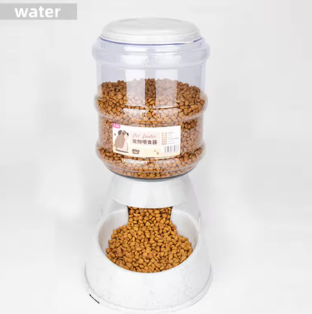 Large capacity automatic pet food and water bowl