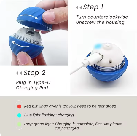 Smart Dog Toy Ball β USB Charging, Auto Moving & Jumping, Pet Interactive Toy