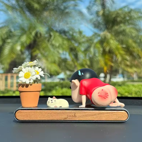 Crayon Shin-chan Temporary Parking License Plate β Custom Cartoon Car Ornament