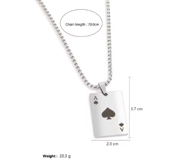 Poker Card Chain Necklace