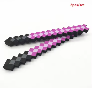 2-Piece Blue Diamond Toy Axe