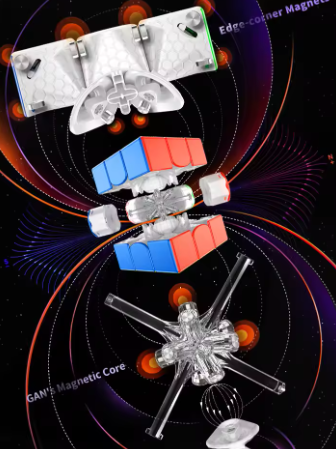 GAN 11 M Pro Magnetic 3x3 Speed Cube, UV Coated Puzzle Toy