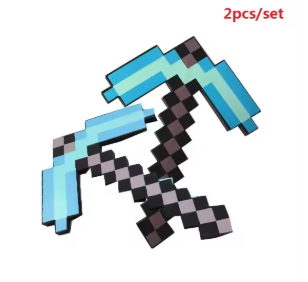 2-Piece Blue Diamond Toy Axe