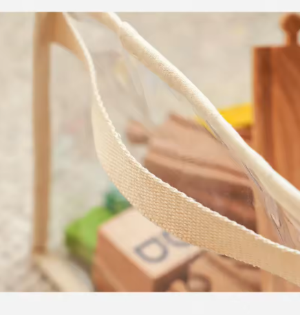 Large Clear Toy Storage Basket - High-Capacity Multi-Purpose Storage Bag
