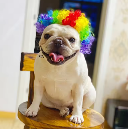 NONOR Pet Wigs - Cosplay Hair Hats, Halloween & Christmas Props for Dogs & Cats