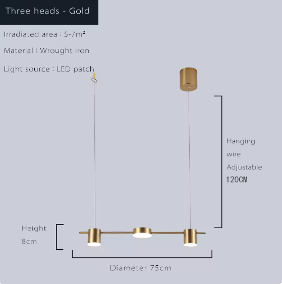 Modern LED Living Room Chandelie