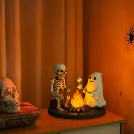 (🎃Season limited!) Skull & Ghost Bonfire Night Light