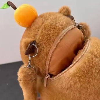 Capybara doll character shape bag backpack