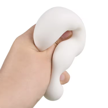 Cute Tofu Squishy Ball - Stress Relief Fidget Toy, Gift for Adults and Kids