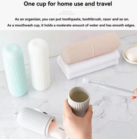 Portable Toothbrush & Toothpaste Case β For Travel Storage & Protection