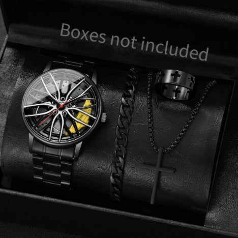 Fashion GT3RS Car Wheel Dial Men's Sports Watch