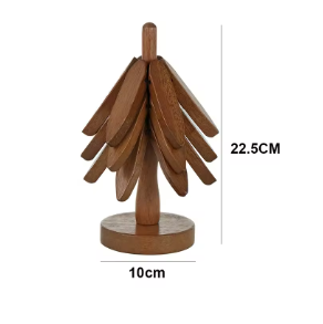 Walnut Wood Heat Resistant Insulation Pad Table Set