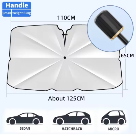 Folding Car Windshield Sunshade – For Summer Sun Protection