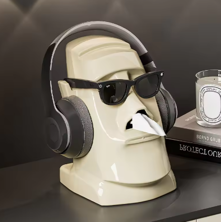 UFORU Desktop Storage Box, a multi-purpose office box for organizing glasses, earphones, and tissues.