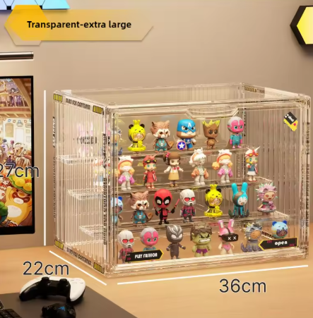 3-Tier Acrylic Display Rack - Clear Showcase & Organizer