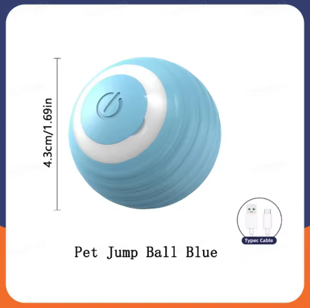 Smart Dog Toy Ball – USB Charging, Auto Moving & Jumping, Pet Interactive Toy