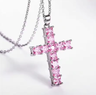 Premium Limited Edition Crystal Cross Necklace
