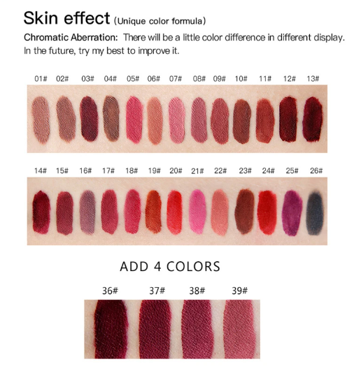 NICEFACE 29-Color Liquid Lipstick